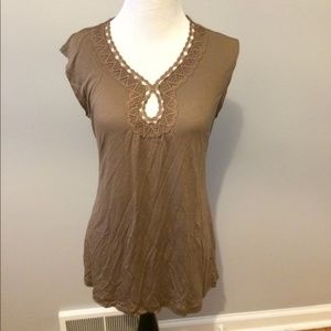 Banana Republic brown tank top. Size Small.